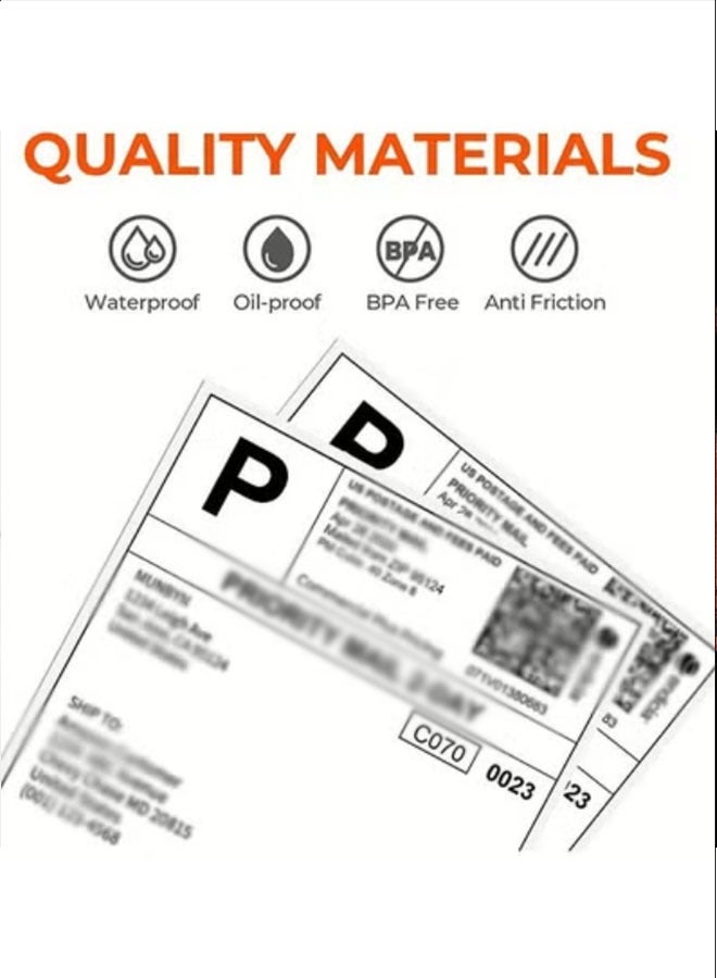 Generic 4x6 Inch Direct Thermal Labels, Thermal Shipping Labels With Perforated, Commercial Grade, For Thermal Printer, 350 Labels 1 Roll 100mm*150mm  - Image 4