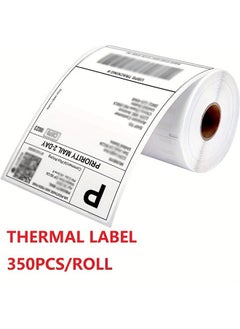 Generic 4x6 Inch Direct Thermal Labels, Thermal Shipping Labels With Perforated, Commercial Grade, For Thermal Printer, 350 Labels 1 Roll 100mm*150mm  - Image 1