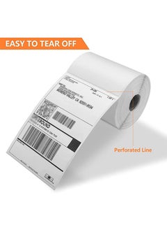 Generic 4x6 Inch Direct Thermal Labels, Thermal Shipping Labels With Perforated, Commercial Grade, For Thermal Printer, 350 Labels 1 Roll 100mm*150mm  - Image 5