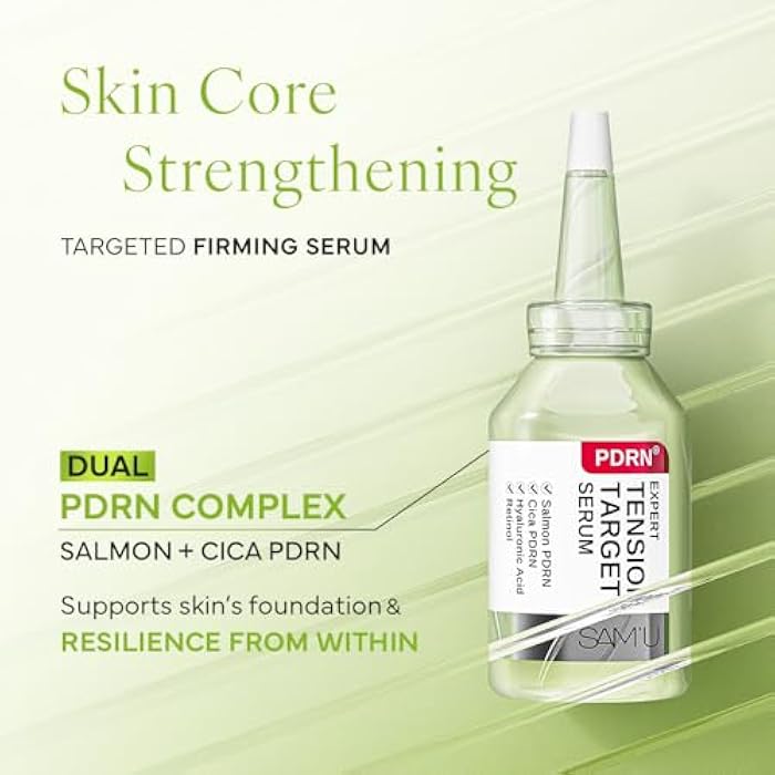 SAM'U PDRN Expert Tension Target Serum - PDRN Salmon DNA retinol serum with Collagen & Peptides for skin firming & elasticity, Korean Skin Care - Image 2