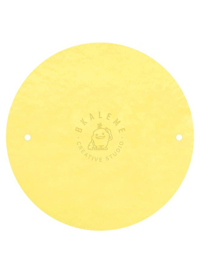 BKALEME Batmate for Ceramics and Pottery 12 Inch, Warp-Resistant Pottery Bats, Boosted Pottery Wheel Stability, for Pottery Tools & Pottery Machine Accessories, Yellow - Image 1