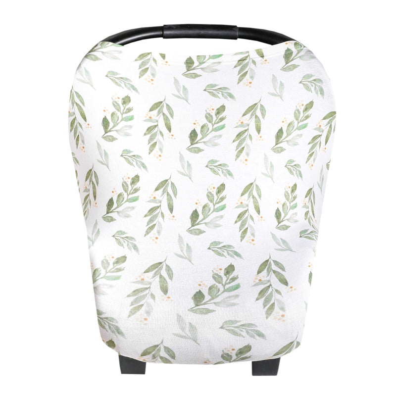 Copper Pearl Multi-Use Cover: Car Seat & Stroller Cover - Sun Protection, All-Season, Stylish Designs - Fern - Image 1