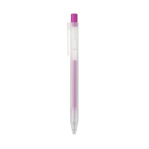 Muji Pen Retractable Gel Ink Bollpoint Pens 0.5mm, 8-colors Pack (Japanese color) - Image 1
