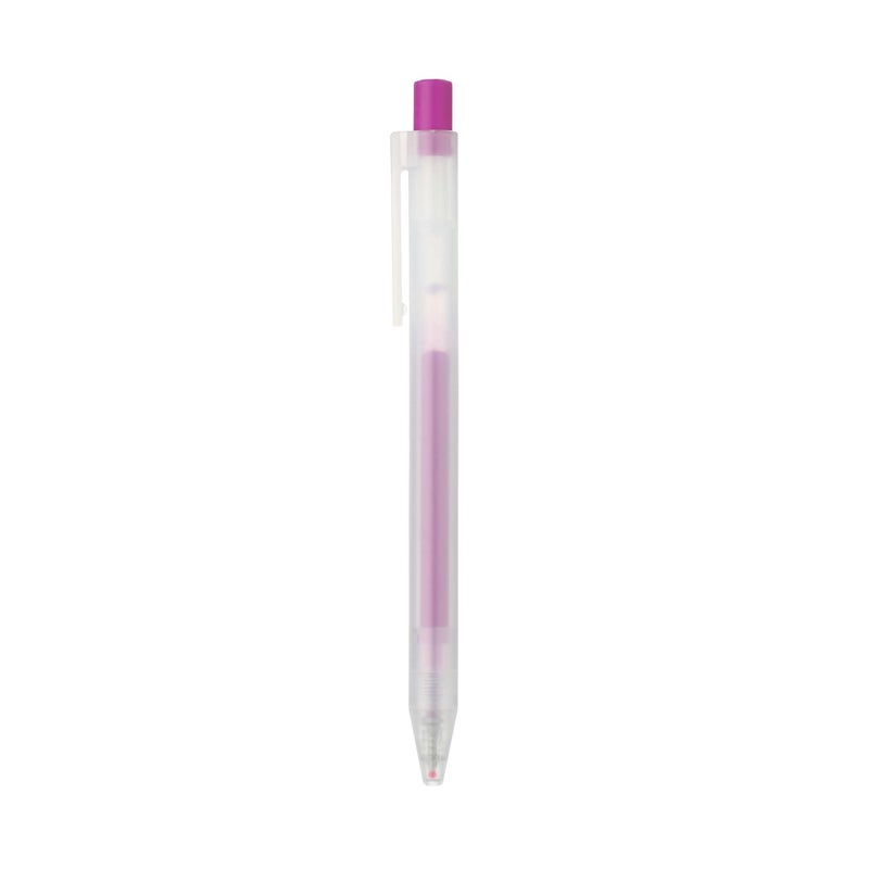 Muji Pen Retractable Gel Ink Bollpoint Pens 0.5mm, 8-colors Pack (Japanese color) - Image 4