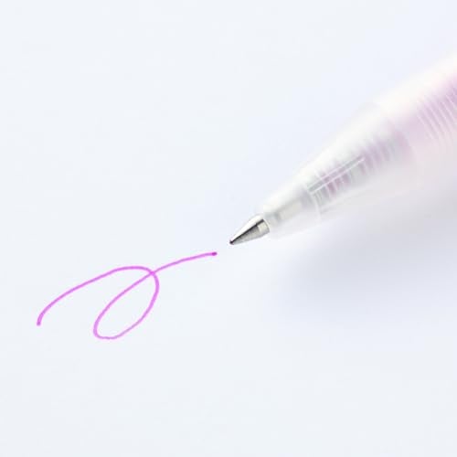 Muji Pen Retractable Gel Ink Bollpoint Pens 0.5mm, 8-colors Pack (Japanese color) - Image 2