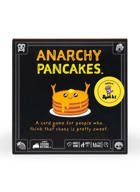 Exploding Kittens Anarchy Pancakes 2-6 Players - Ages 7+ - 5 Minutes to Play - Strategic and Chaotic Card Game - Party Game, Family Game Night, Kid and Adult Card Game