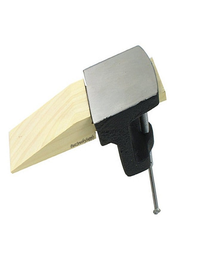 JTS Bench Anvil Pin Clamp Jewelers Steel and Wood Block Jewelry Making Bench Workbench By JTS - Image 1