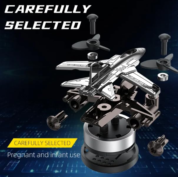 YOURKARTS.COM Cute Fighter Plane Car Air Freshener AC Vent Clip Perfume | Pilot-Themed Miniature Jet Model Diffuser for Fragrance | Car Interior Decor Accessories | Unique Car Perfume for Fresh Smell - Image 3