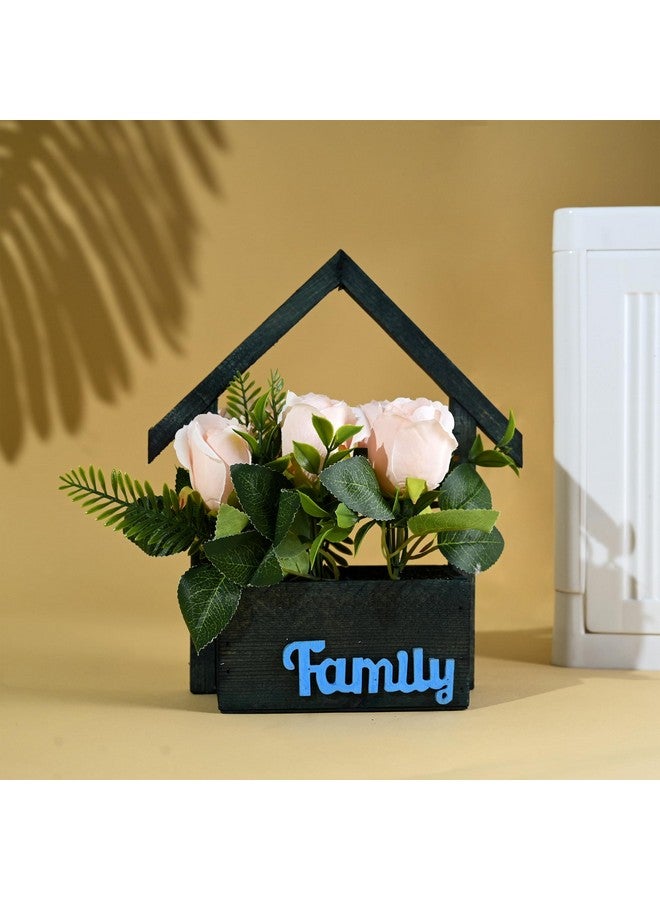 هارتس نبات اصطناعي | نباتات لديكور المكاتب | وعاء زهور صناعية للديكور | زهور صناعية للديكور | نباتات ذات مظهر طبيعي | 7 وردة برأس | متعدد الألوان - Image 1