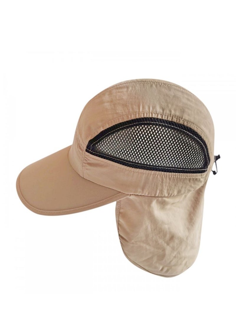 Freedom Flap Cap With Mesh Panels Khaki - Image 1