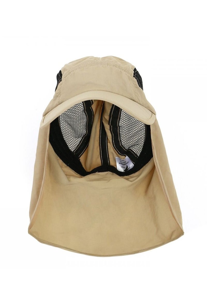 Freedom Flap Cap With Mesh Panels Khaki - Image 4