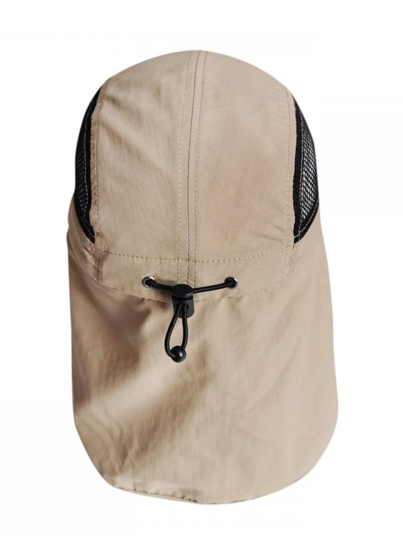 Freedom Flap Cap With Mesh Panels Khaki - Image 2