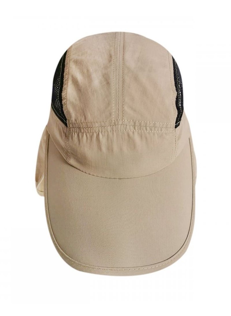 Freedom Flap Cap With Mesh Panels Khaki - Image 3
