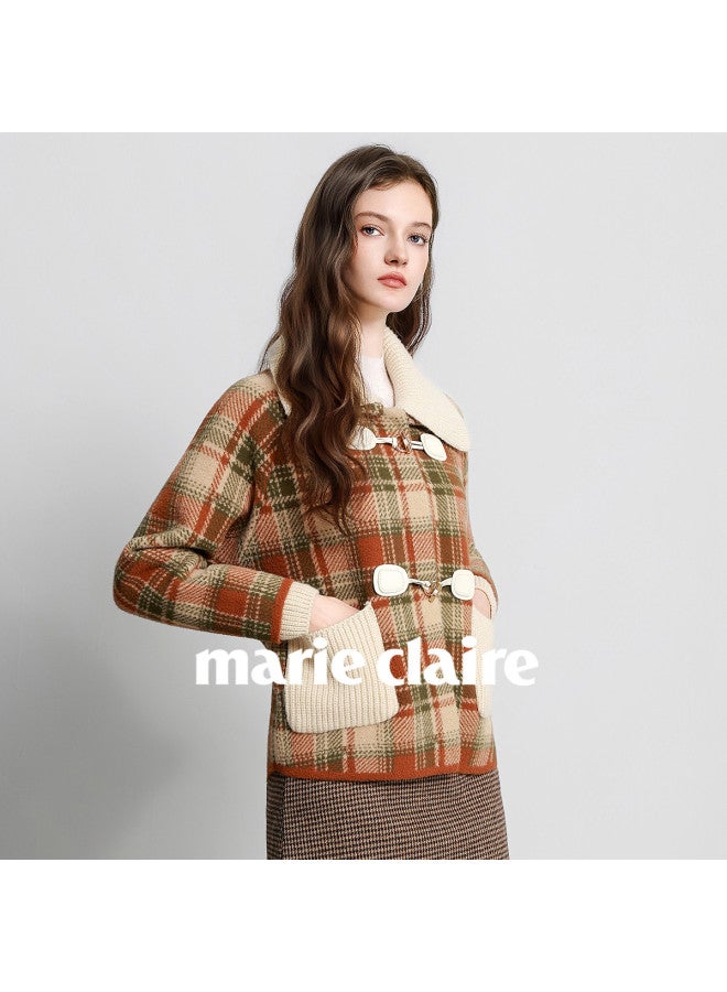 Marie Claire Knitted Sweater Coat Women's Autumn Winter 2025 New Fashion Youthful Top - Image 4