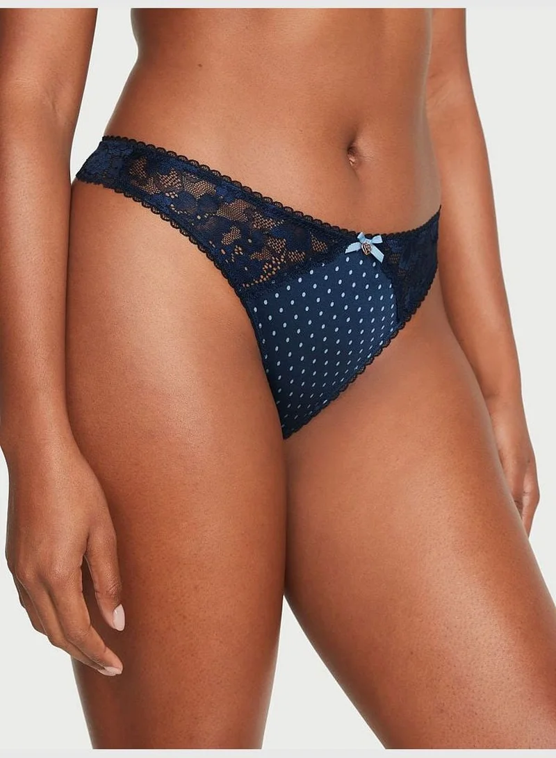 Victoria's Secret Smooth & Lace Thong Panty