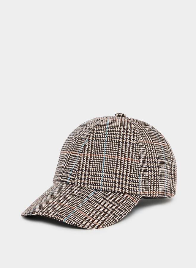 Styli Checked Pattern Cap  - Image 1