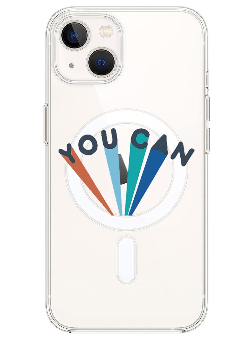 Theodor حافظة مغناطيسية لجهاز آيفون 13 بحجم 6.1 بوصة متوافقة مع شحن ماغسيف اللاسلكي، غطاء هاتف مقاوم للصدمات - Image 1