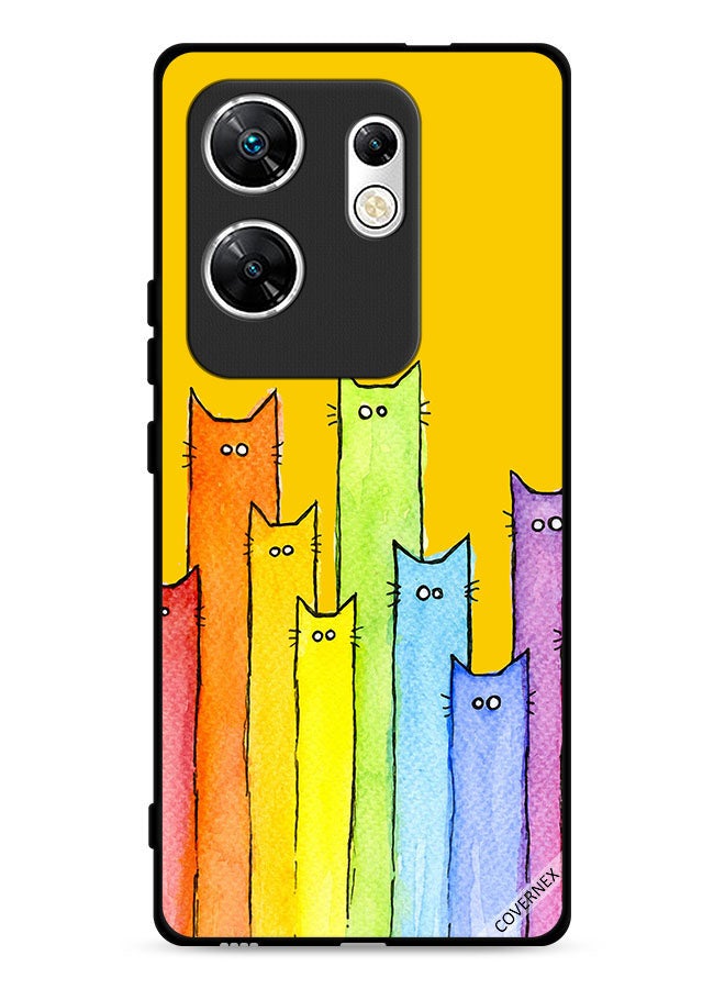 Covernex Infinix Zero 30 4G Protective Case Cover Cat Puppet Art  - Image 1