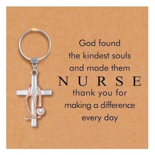PRCOLUX Nurse Gifts for Women Nurse Keychain as Nursing Practitioner Gifts for Women Christmas Graduation Nurses Week Gift - Image 1