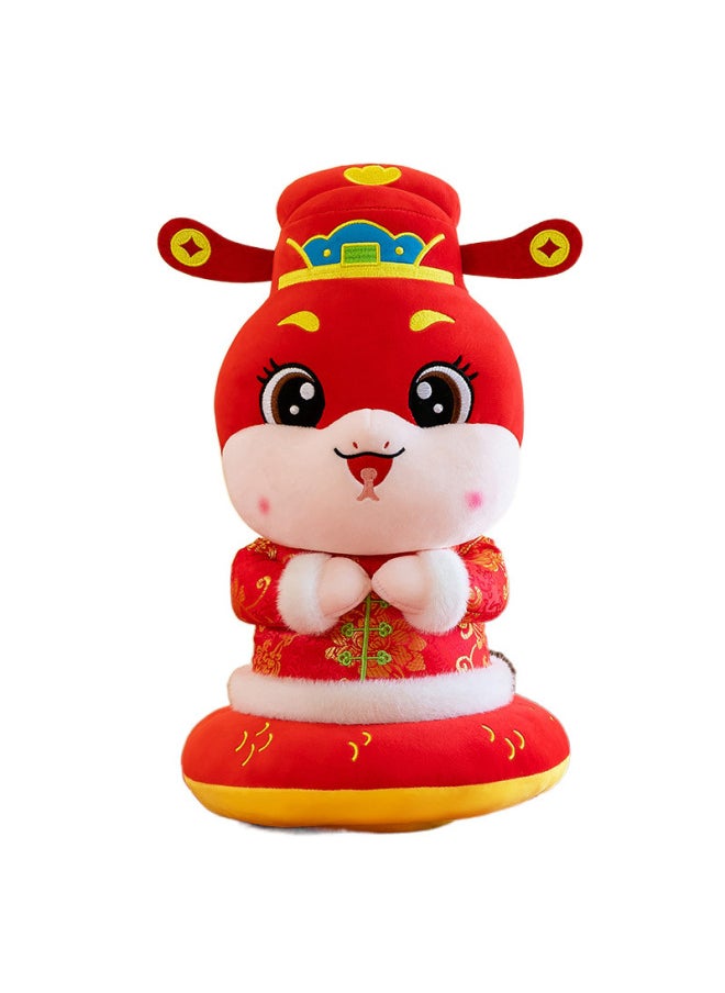 2025 Year Of The Snake Mascot Doll Zodiac Snake Doll Plush Toy Company Annual Meeting Event Gift Wholesale-Specifications:Snake Doll-Color:50cm  - Image 5