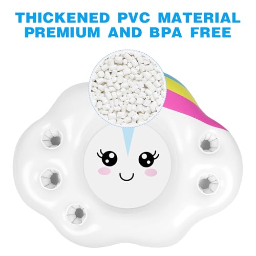 Hemoton 2 PCS Inflatable Serving Bar Buffet, Drink Bottle Holder Floating Beverage Salad Fruit Serving Bar for Indoor Outdoor Summer Beach Luau Party, Picnic, BBQ, Camping, Water Fun Decorations - Image 5