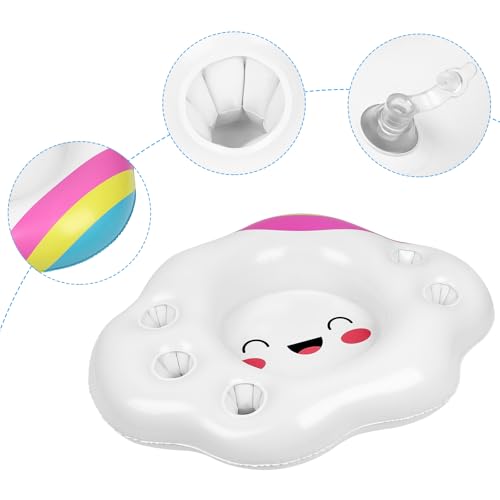 Hemoton 2 PCS Inflatable Serving Bar Buffet, Drink Bottle Holder Floating Beverage Salad Fruit Serving Bar for Indoor Outdoor Summer Beach Luau Party, Picnic, BBQ, Camping, Water Fun Decorations - Image 4