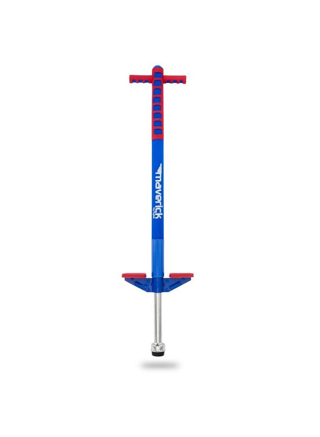 Flybar Flybar Maverick Foam Pogo Stick for Kids Age 5 and Up, 40 to 80 Pounds, Pogo Stick for Boys and Girls (Red/Blue) - Image 1