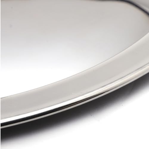 KCL Stainless Steel Ciba Tope Lids/Tope Cover/Handi Cover/Kadai Cover/Saucepan Cover with Nob - 1 Unit - Diameter - 18.5cm - Image 4