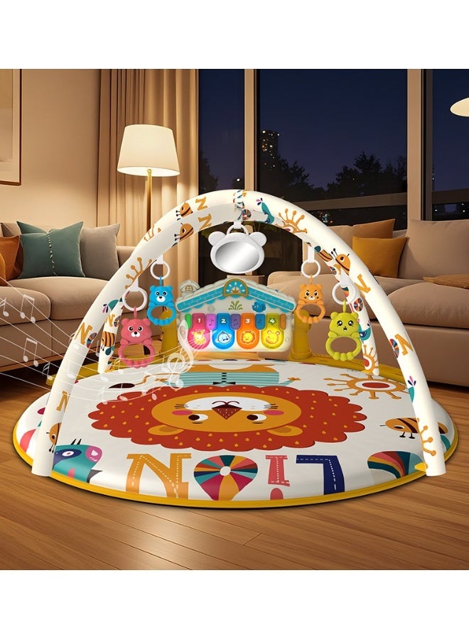 Soofam Baby Play Mat Baby Activity Gym Mat Tummy Time Mat with Sensory Toys Kick and Play Piano Gym Center with Music Learning Toys Playmat for Infants Toddlers Newborn Ages 1 to 36 Months - Image 4