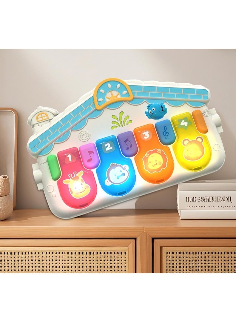 Soofam Baby Play Mat Baby Activity Gym Mat Tummy Time Mat with Sensory Toys Kick and Play Piano Gym Center with Music Learning Toys Playmat for Infants Toddlers Newborn Ages 1 to 36 Months - Image 5