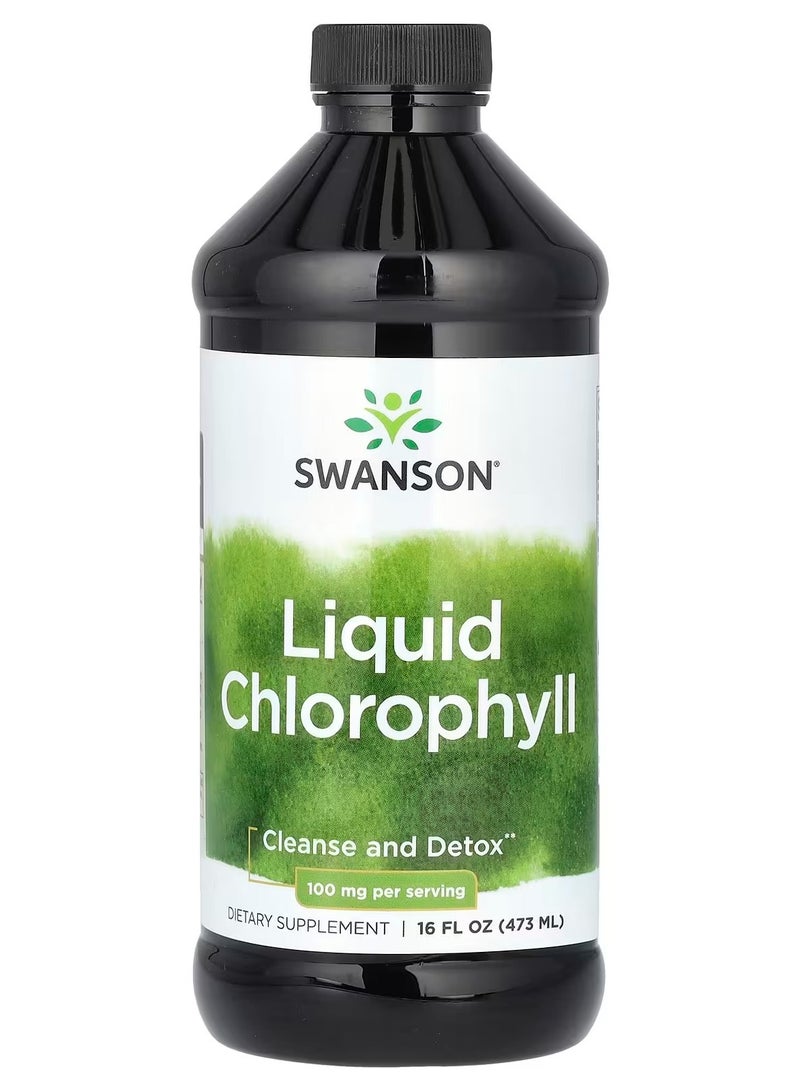 Swanson, Liquid Chlorophyll, 100 mg, 16 fl oz (473 ml)