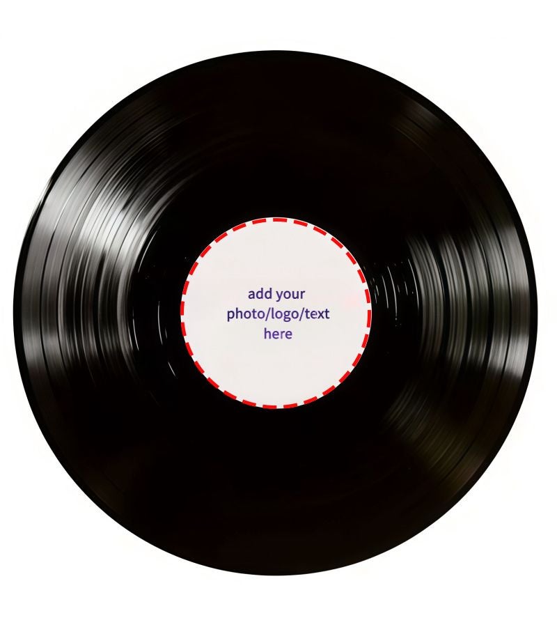Vintage Vinyl Record Mat 160*160cm Machine Washable Round PVC Backing Retro Decor For Living Room Bedroom Office Lightweight Durable Gift For Christmas Valentine Day Spring Summer - Image 1