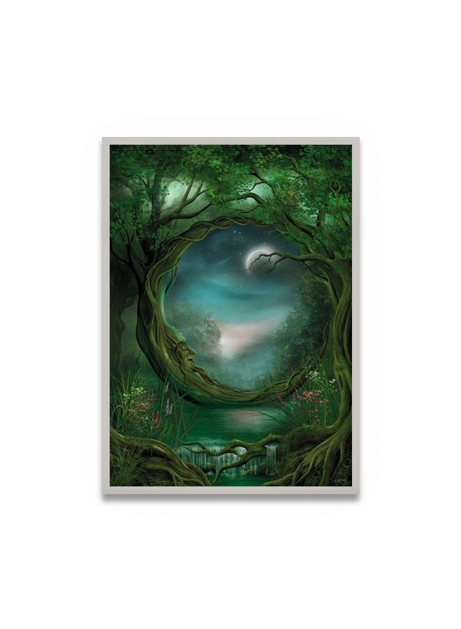 Marktna Canvas Wall Art For Wall Decoration, Abstract Design, With A Hollow Silver Frame, Size (120x80),One Piece - Image 2