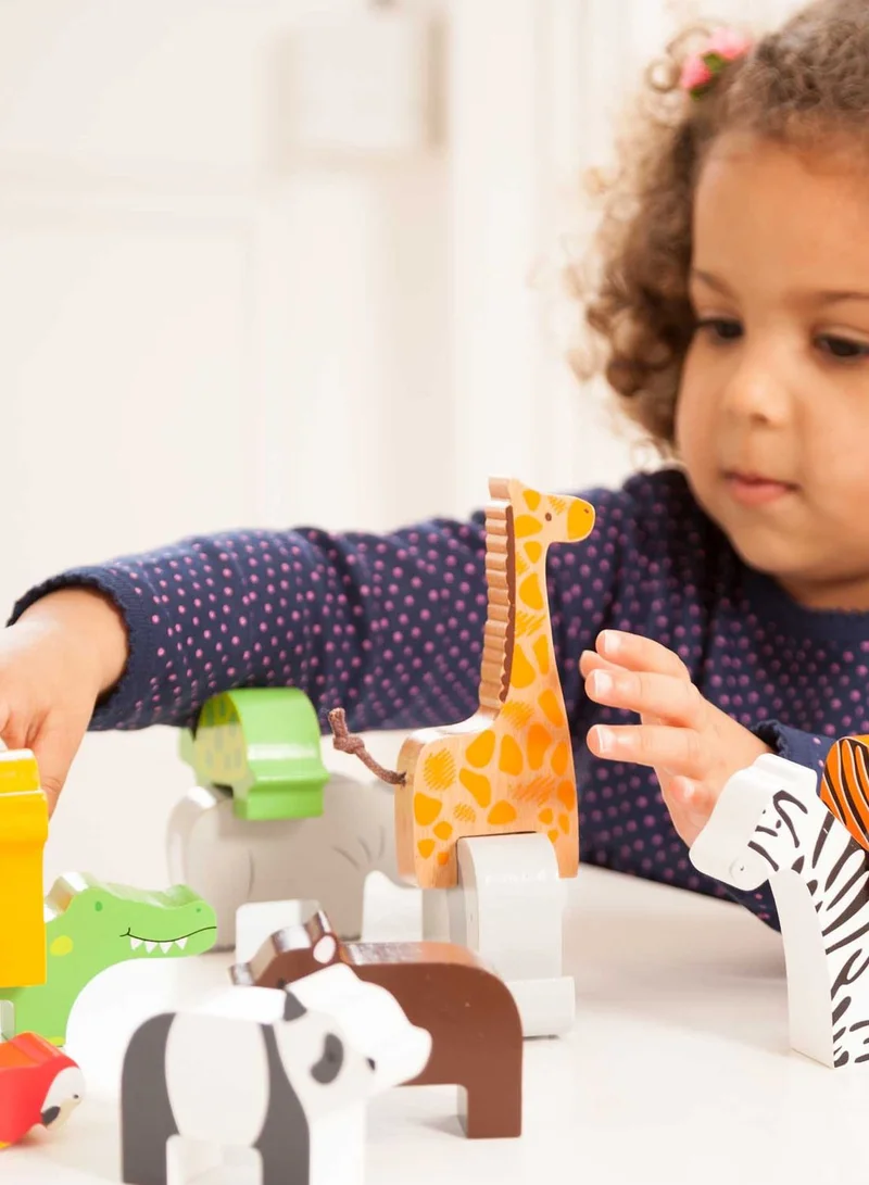 JoJo Maman Bebe Stacking Jungle Animals
