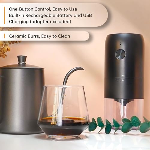 SuperCook Coffee Pour Over Kit Hand Drip with Kettle, Electric Grinder, Camping Travel Coffee Kit Ideal for Anniversary Birthday Gift - Image 3