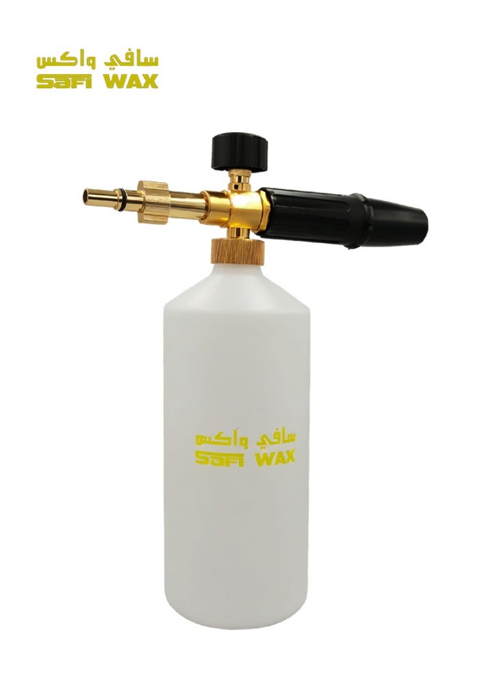 سافي واكس بخاخ رغوة Safi Wax SFW-25674 سعة 1000 مل، فوهة قابلة للتعديل، أداة توزيع رغوة عالية الضغط لتنظيف السيارات للعناية بغسيل السيارات - Image 1