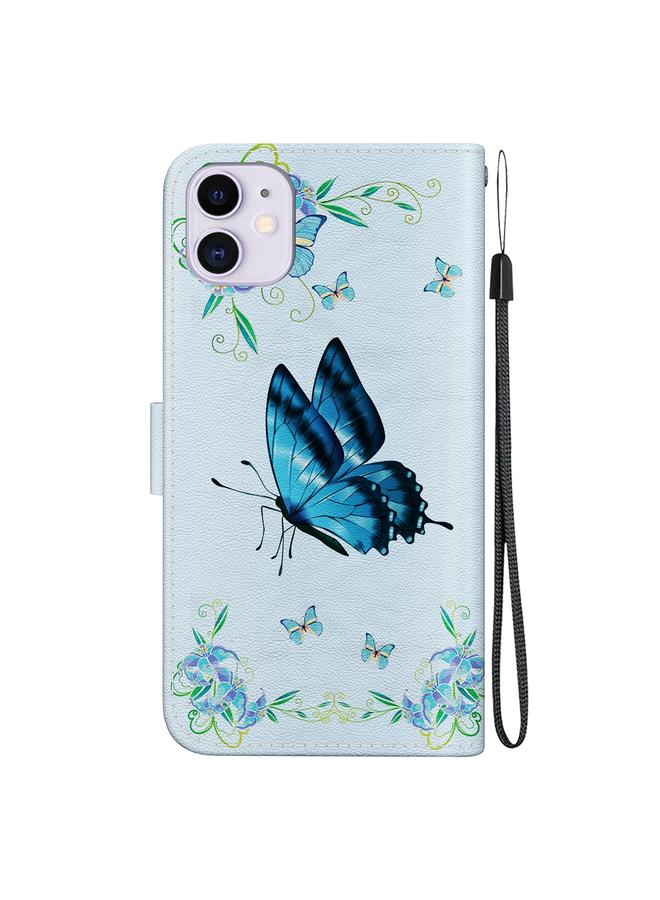 S-TOP Case For iPhone 11 Crystal Texture Colored Drawing Leather Phone Case - Image 3