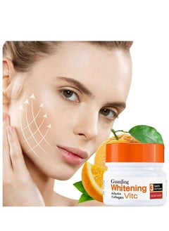 GUANJING Guanjing Vitamin C Collagen Facial Cream Moisturizing Brightening Whitening Anti-Aging Anti-Wrinkle Fairy Skin Nourishing  - Image 3