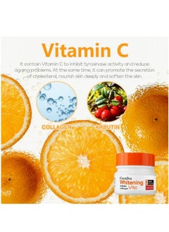 GUANJING Guanjing Vitamin C Collagen Facial Cream Moisturizing Brightening Whitening Anti-Aging Anti-Wrinkle Fairy Skin Nourishing  - Image 5