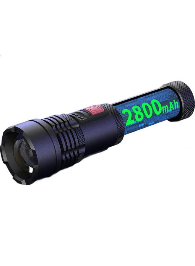 Duration power Dp Jiu Liang (Duration Power) High-Intensity Flashlight, Zoomable Long-Range Ultra-Bright Outdoor Patrol Cycling Searchlight, Rechargeable Home Emergency Light For Power Outages - Image 1