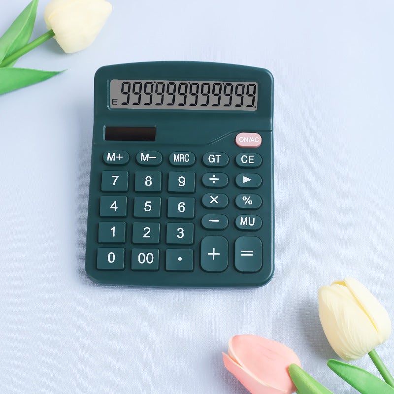 Calculator Student Solar Dual Power Student Color Computer Calculator Office Supplies - Image 5