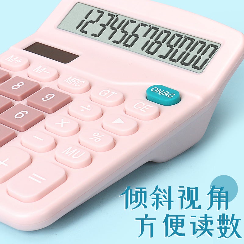 Calculator Student Solar Dual Power Student Color Computer Calculator Office Supplies - Image 3