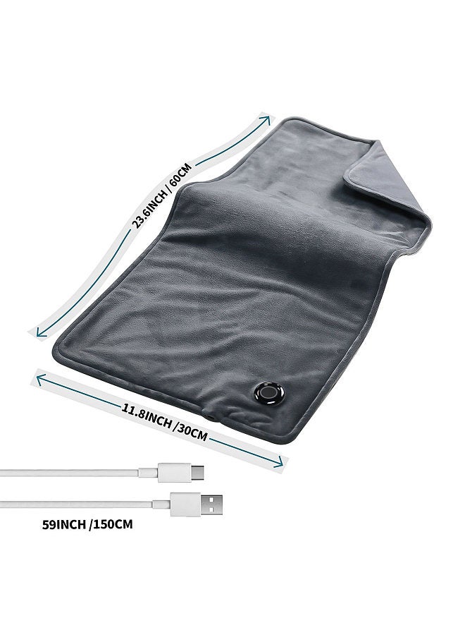 Electric Heating pad for Back/Shoulder/Neck/Knee/Leg Pain Cramps and Arthritis Relief 3 Fast Heating Settings Auto-Off Machine Washable Infrared Thermal Therapy Heated Pad  - Image 5