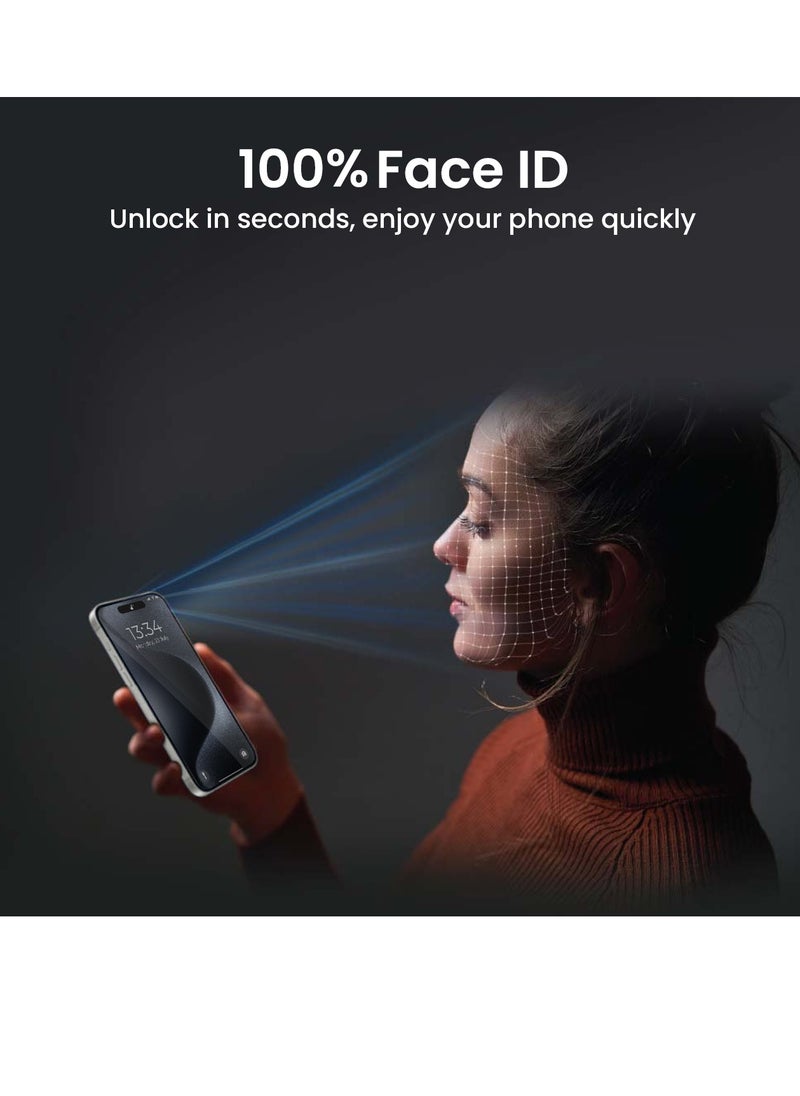 Brave - Privacy Screen Protector for iPhone 15 Pro 6.1 inch, Made of 9H Hardness Tempered Glass with 2.5D Curved Edges, Full Edge-to-Edge Coverage, Anti-Spy Privacy Filter, Scratch Resistant, Anti-Fingerprint Coating, Ultra HD Clarity, Includes Alignment Tray for Easy Installation, Bubble-Free, High Touch Response, Case Compatible Design - Image 1