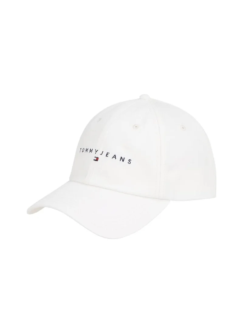 TOMMY JEANS Men's Heritage Logo Embroidery Baseball Cap - Cotton, White