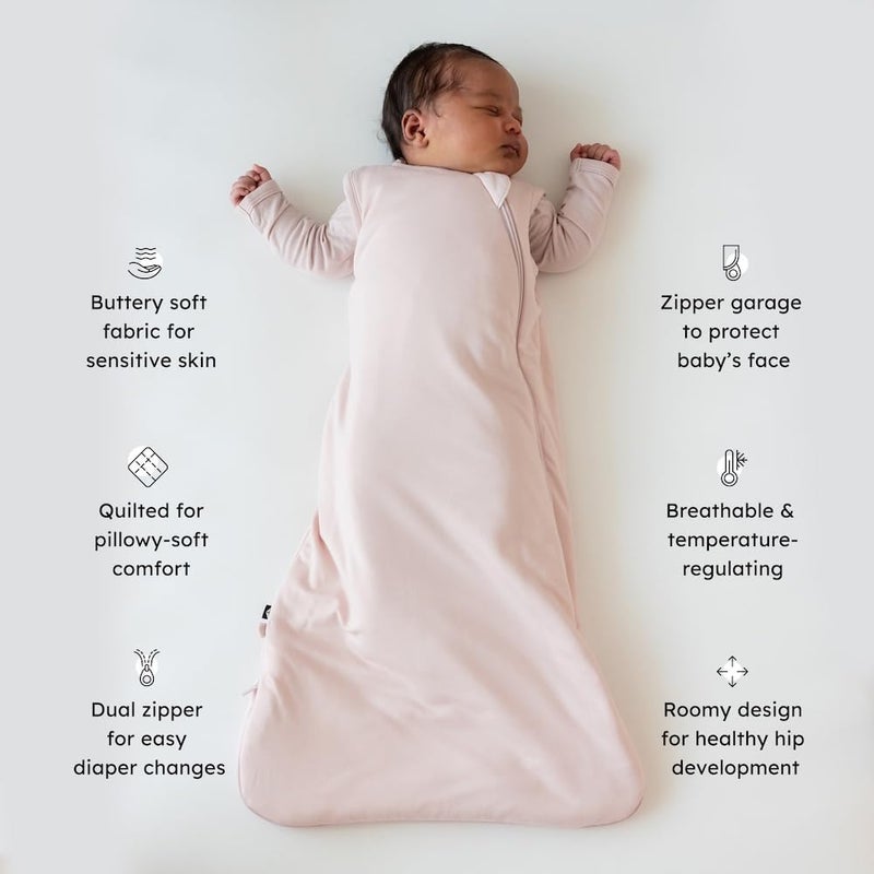 KYTE BABY Unisex Rayon Made From Bamboo Sleep Bag for Babies and Toddlers, 1.0 Tog (Large, Blush) - Image 3