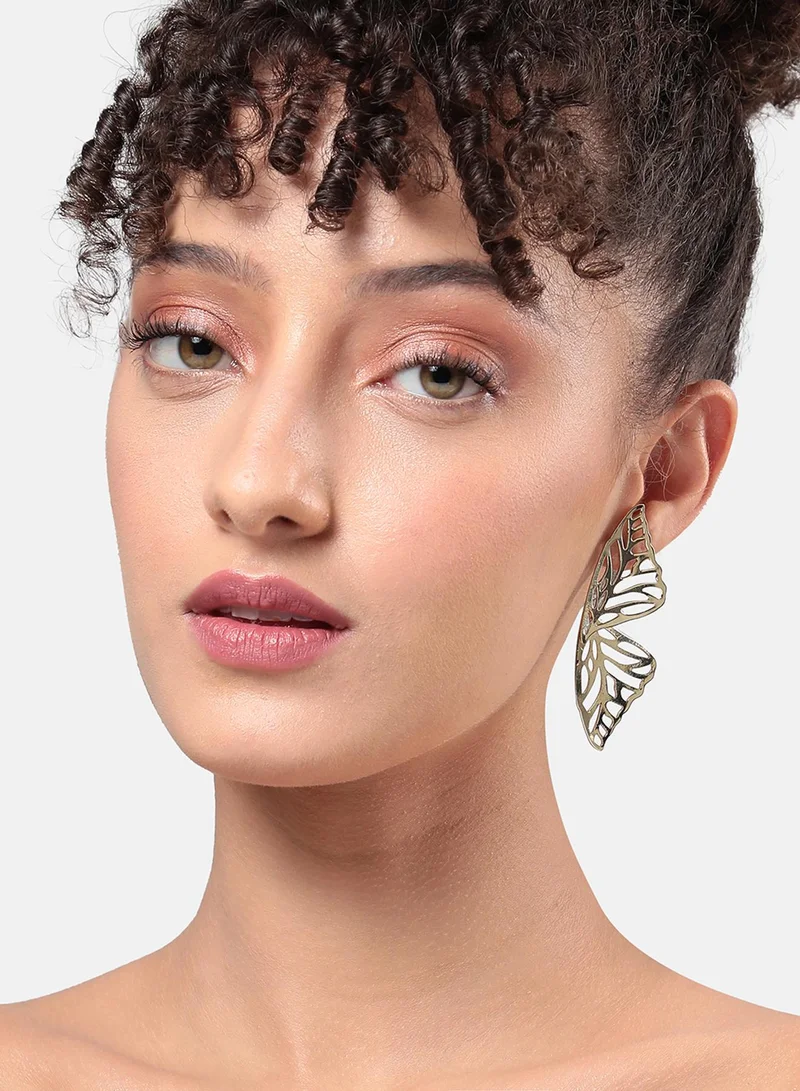 سوهي أقراط متدلية على شكل جناح الفراشة - ذهبي شامبين