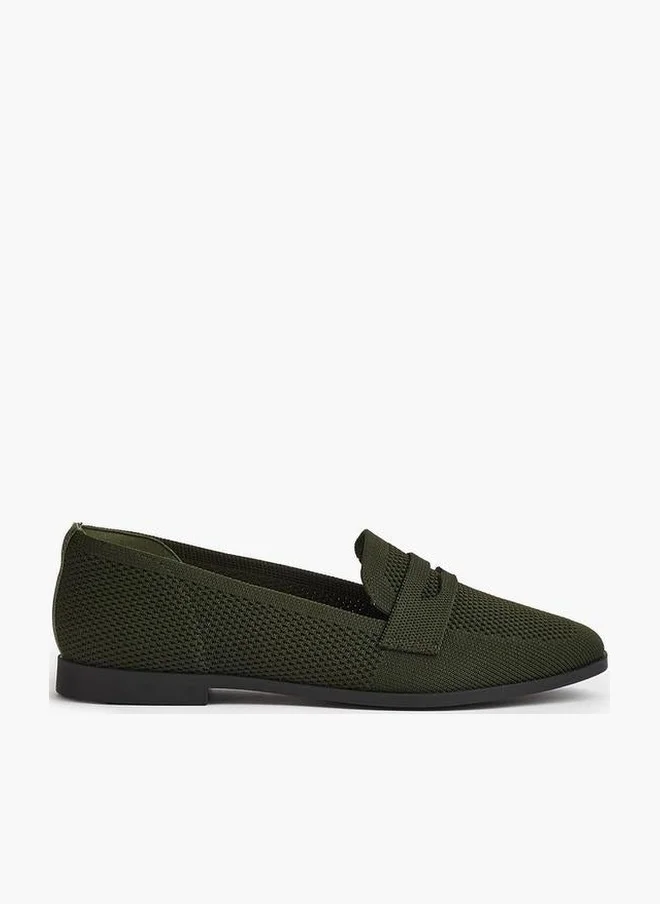 لو كونفورت Textured Slip-On Comfort Loafers