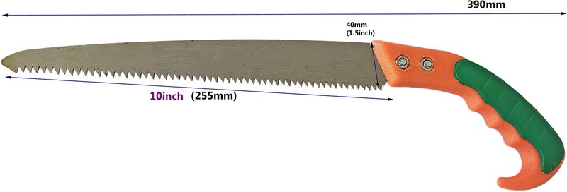 Inditrust Hand Pruning Saws 270 mm for Tree Branch Cutter, Camping Saw Cutting Wood, High Carbon Steel Tree Pruning Saw Cutter (1 PIECE), Hand powered - Image 2
