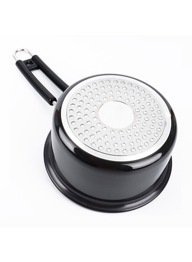 Kitchenmark قدر صلصة من الألمنيوم المؤكسد بقوة 16 سم - أسود - Image 3